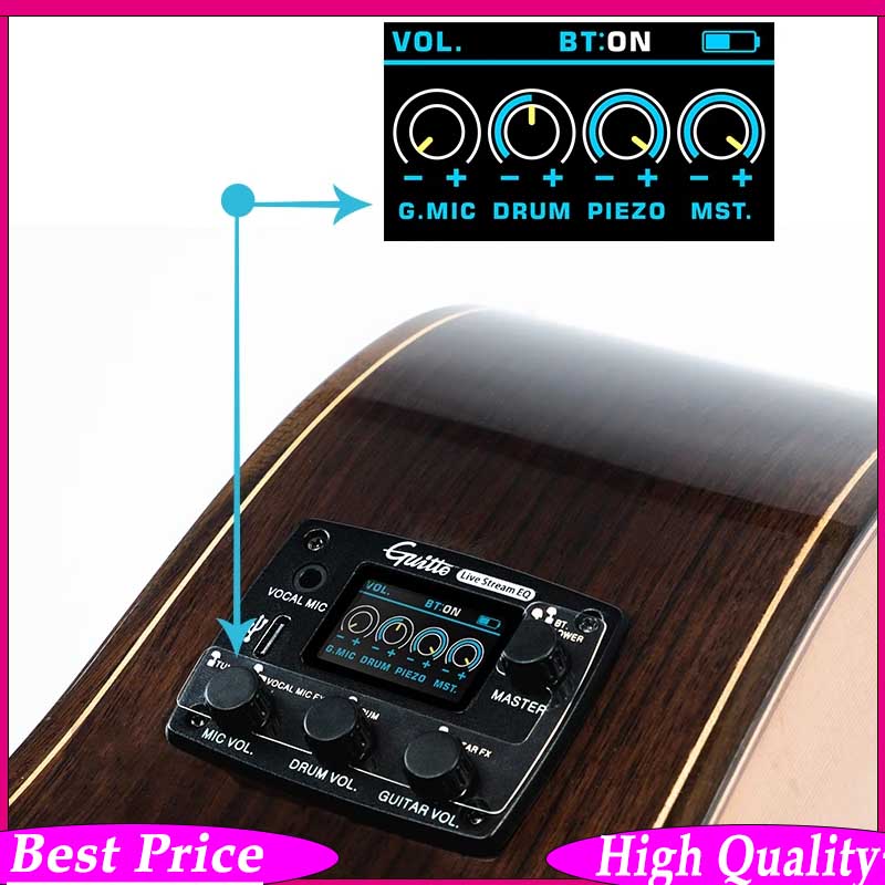 Streaming Mic Condenser - Guitto GGP-05 Akustik Gitar Manyetik Sistemi
