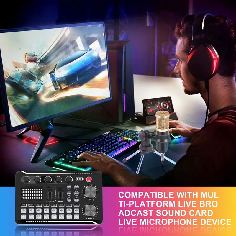 F998 Ses Kartı Kiti, BM-800 Mi - Streaming Mic Condenser incelemesi ve fiyatı