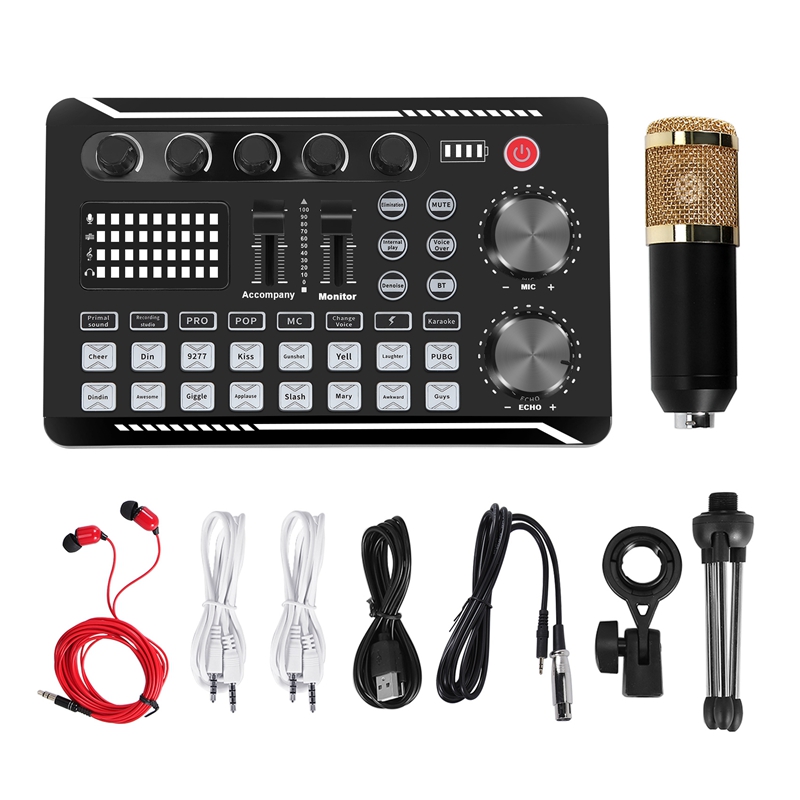 F998 Ses Kartı Kiti, BM-800 Mi - Streaming Mic Condenser incelemesi ve fiyatı