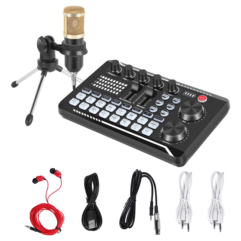 F998 Ses Kartı Kiti, BM-800 Mi - Streaming Mic Condenser incelemesi ve fiyatı