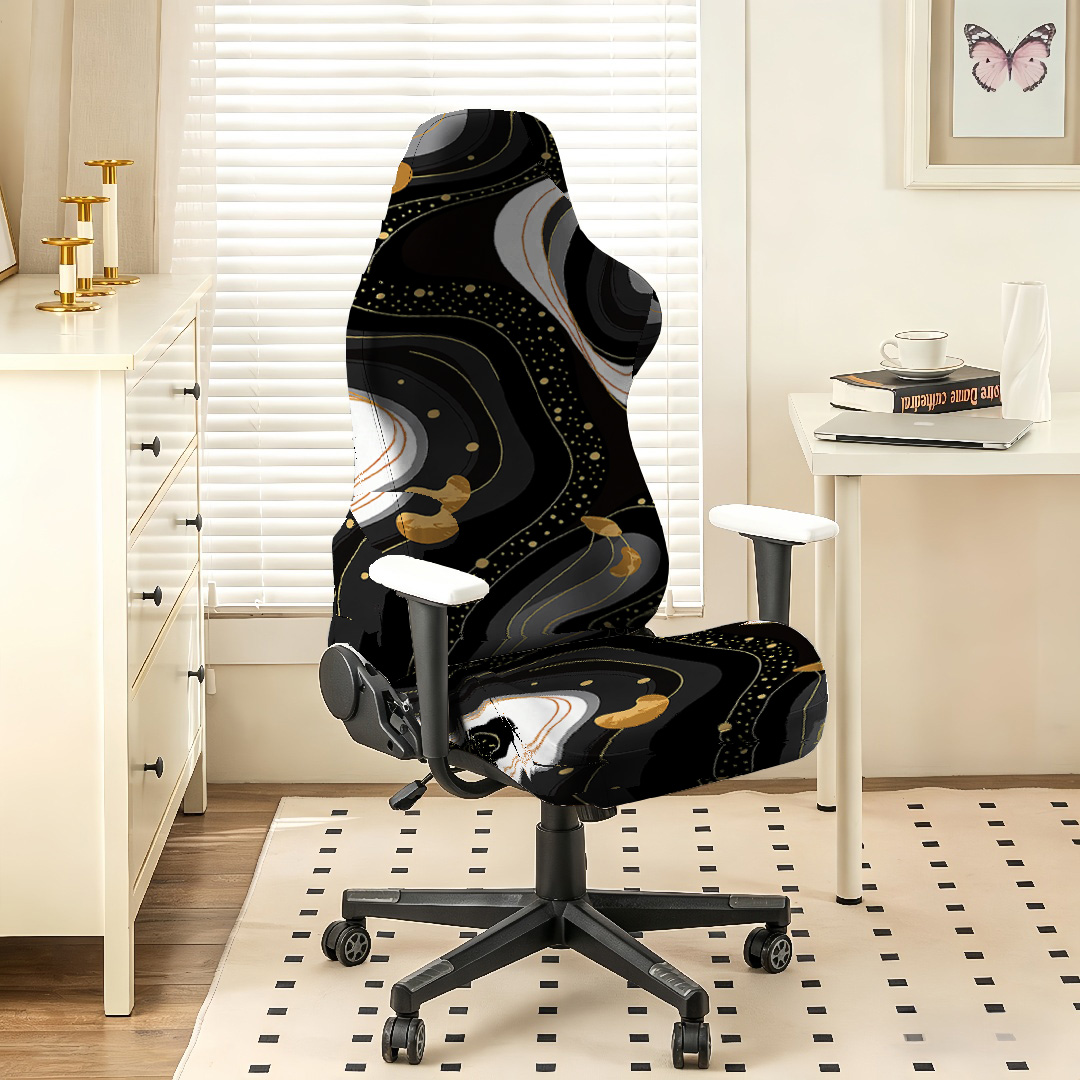 1 Adet Siyah Altın Sıvı Mermer - Esports Gaming Chair incelemesi ve fiyatı